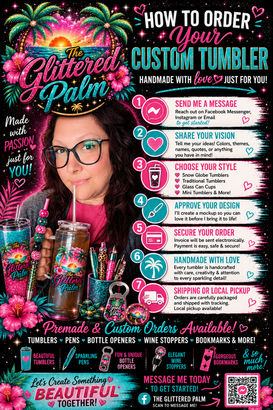 Create your own 16 oz Snowglobe Tumbler