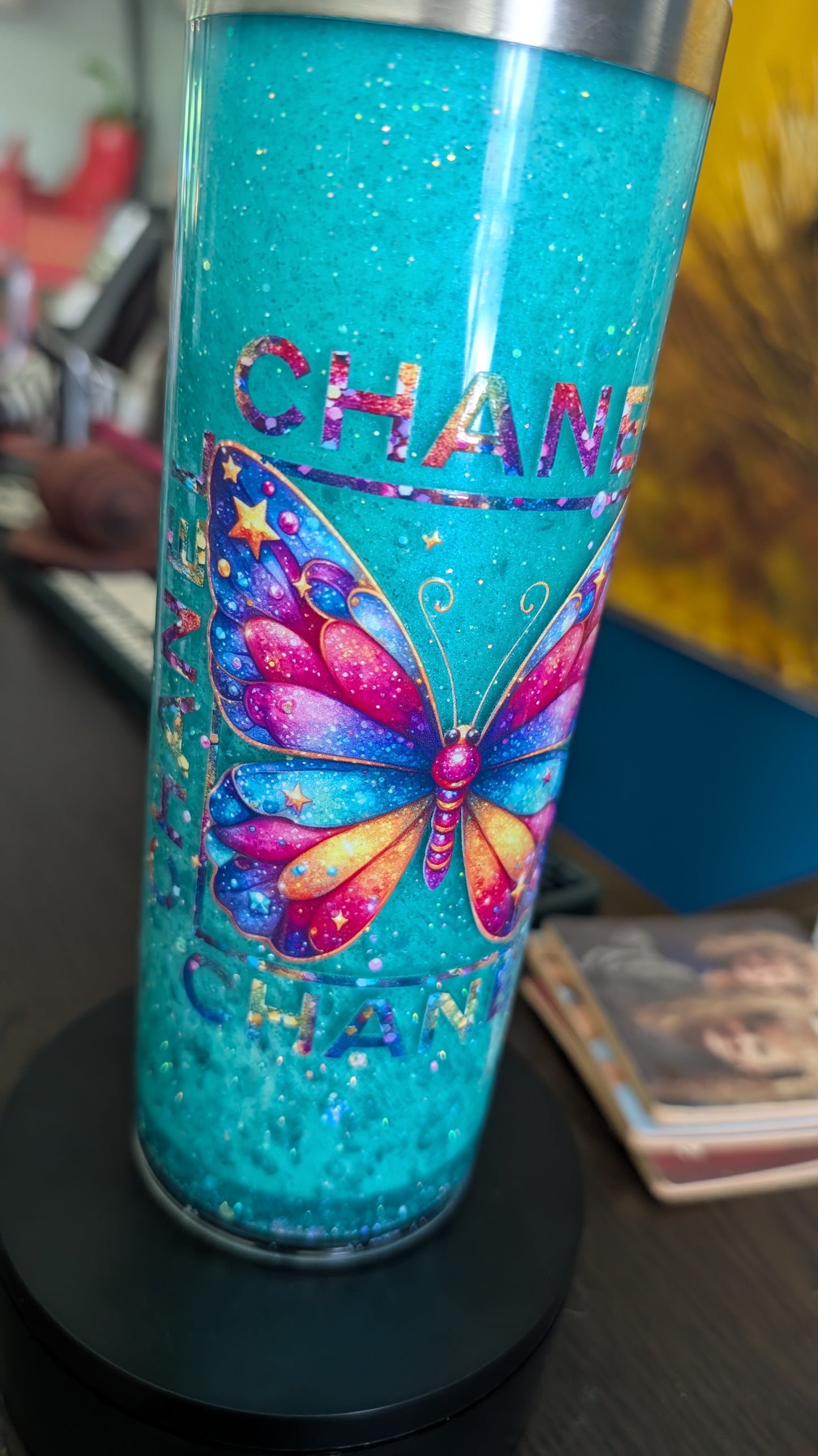Chanel 20 oz stainless steel tumbler