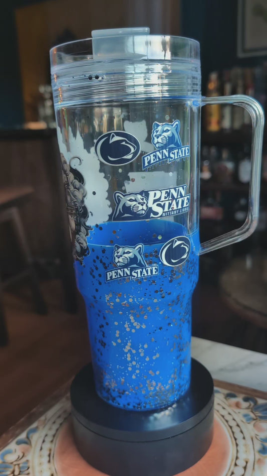 Penn State 40 oz acrylic snowglobe tumbler