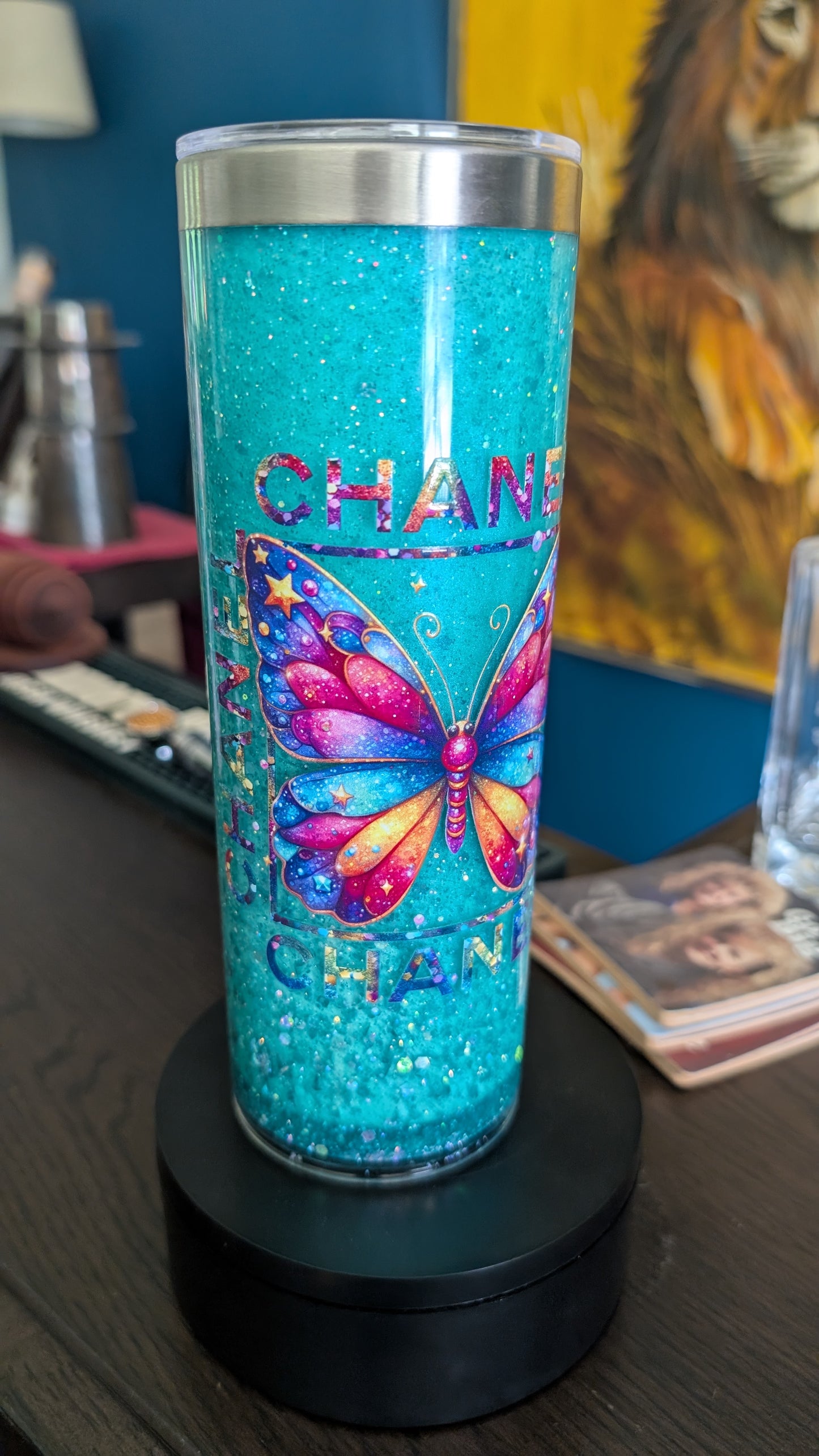 Chanel 20 oz stainless steel tumbler
