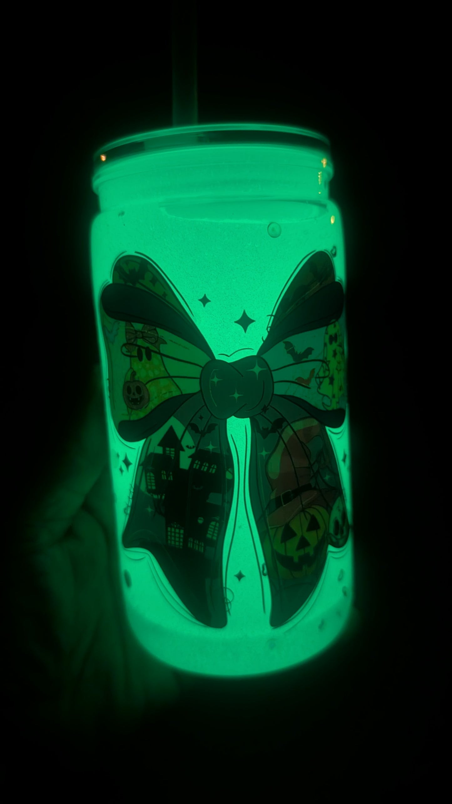 Glow in the Dark Halloween tumbler