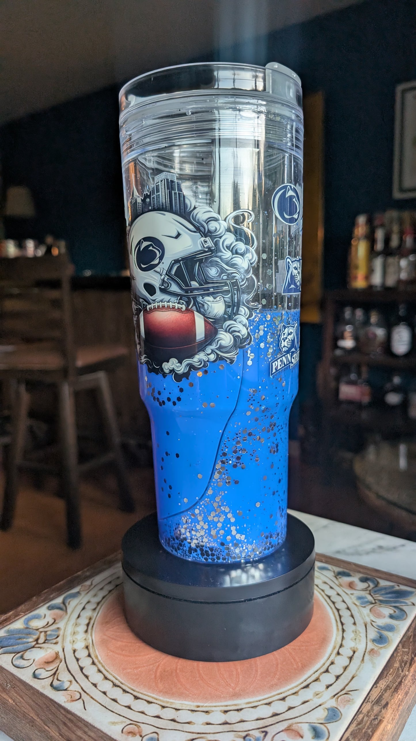 Penn State 40 oz acrylic snowglobe tumbler
