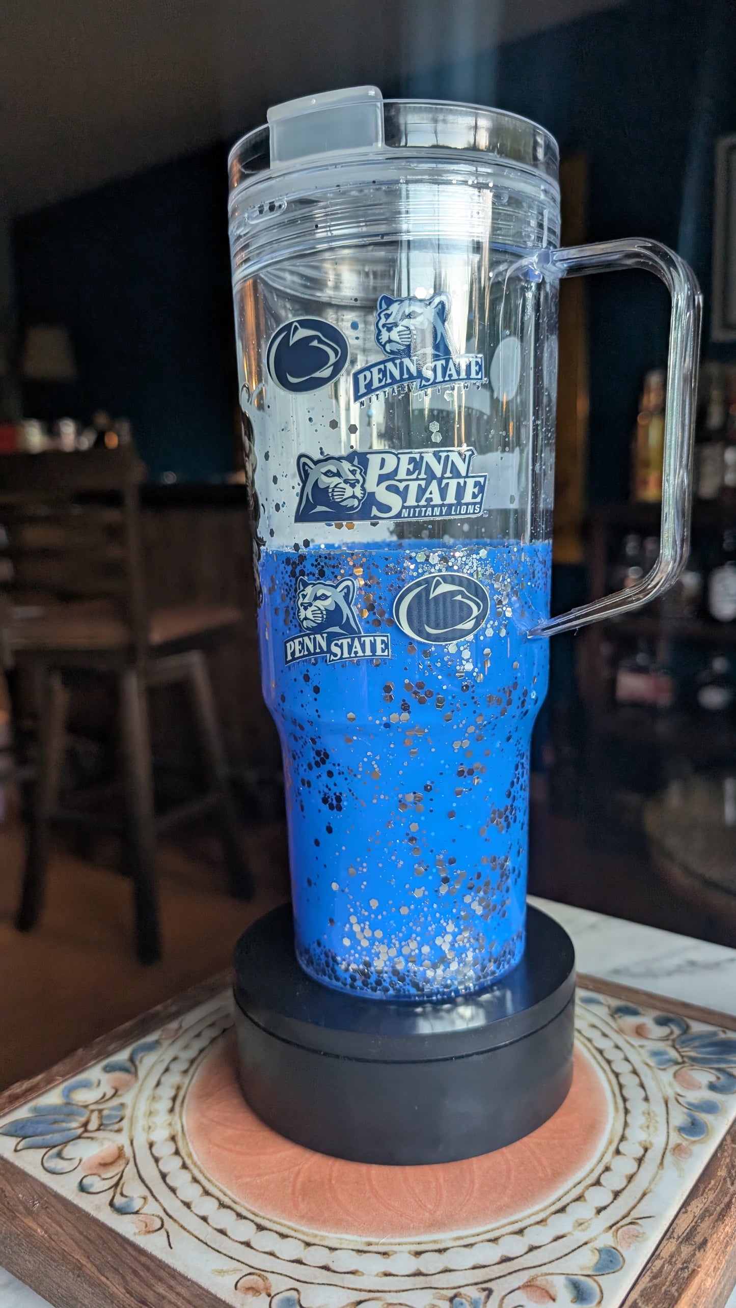 Penn State 40 oz acrylic snowglobe tumbler