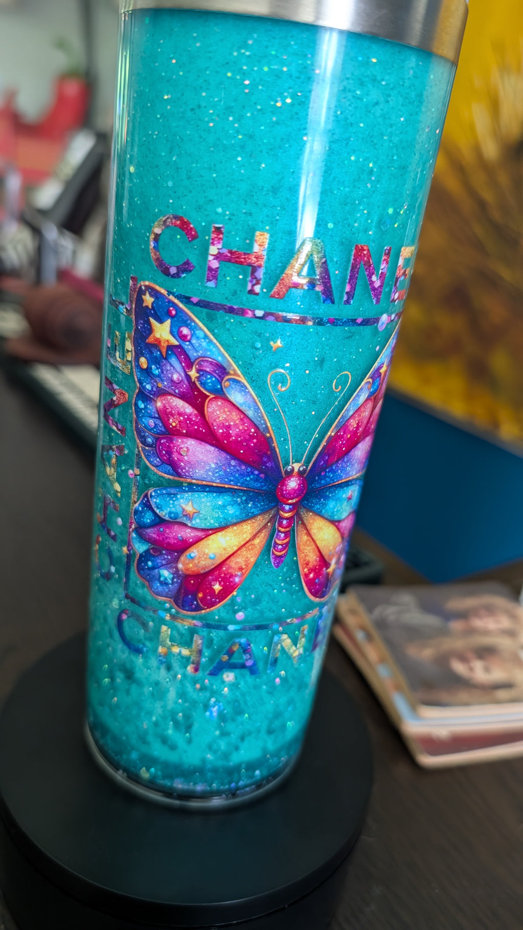 Chanel 20 oz stainless steel tumbler